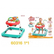 婴儿学步车防侧翻多功能车大底盘带音乐 方盘学步车