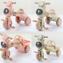 儿童三轮车1-3-5岁男女宝宝小蜜蜂音乐灯光童车脚踏车自行车