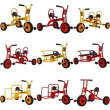 幼儿园儿童三轮车双人幼教三轮车户外运动儿童三轮车踩踏车