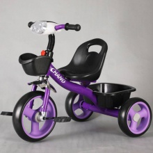 音乐灯光儿童三轮车1-5岁三轮脚踏车简易小孩男女童车