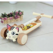 滑板车儿童2-3-6岁折叠音乐闪光可升降三轮四轮5男女孩幼儿滑滑车