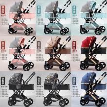 高景观婴儿推车可坐可躺可换向外出溜娃神器双向减震宝宝推车