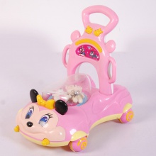 厂价直供儿童四轮助步车婴幼儿米老鼠带音乐灯光学步车宝宝手推车