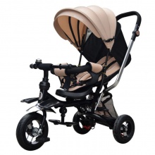 儿童三轮自行车婴儿背带三轮车/带顶棚的漂亮儿童三轮车/婴儿三轮车360度旋转座椅