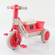 儿童三轮车2-6岁宝宝三轮童车脚踏车防侧翻带斗儿童自行车