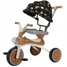 全新设计4合1音乐轻型婴儿三轮车EVA轮式儿童三轮车