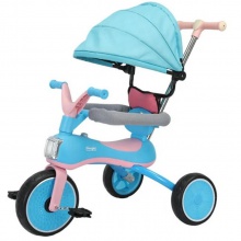 全新设计4合1音乐轻型婴儿三轮车EVA轮式儿童三轮车