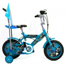 3合1幼儿折叠自行车1-4岁的孩子粉红色自行车与辅助轮