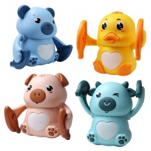 抖音夜市小男女孩益智电动翻滚猴子声控感应幼儿园儿童摆地摊玩具