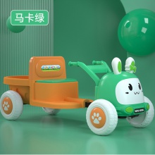 儿童电动汽车四轮可坐人双人男女宝宝手扶拖拉机大号带斗