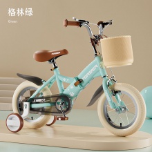新款儿童自行车女孩2-3-6-8-9-10岁男女童车小孩折叠脚踏单车