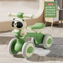 平衡车儿童1-3岁熊猫四轮滑行车带音乐灯光学步车玩具车