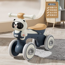 平衡车儿童1-3岁熊猫四轮滑行车带音乐灯光学步车玩具车