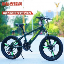 山地车自行车减震碟刹变速20/22/24/26寸学生山地车一体轮减震
