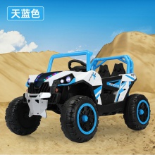 新款儿童电动车四轮越野车双坐遥控男女小孩充电玩具童车汽车