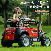 新款儿童玩具儿童拖拉机电动车四轮汽车男女宝宝小孩玩具车可坐人