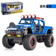 合金车模1:32大轮吉普滑行越野车带声光男玩具车模型摆件收藏