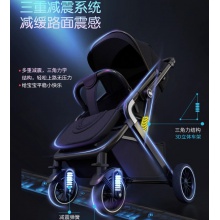 定制贴牌加工婴儿推车可坐可躺高景观减震轻便折叠双向宝宝推车
