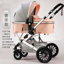 高景观婴儿手推车可坐可躺折叠四季通用宝宝推车四轮避震儿童bb车