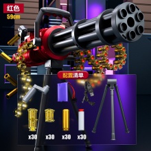 M249黄金加特林大号手自一体电动连发儿童玩具男孩软弹冲锋枪