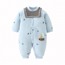 婴儿连体衣秋冬棉质保暖夹棉男女宝宝哈衣爬服新生儿衣服童装