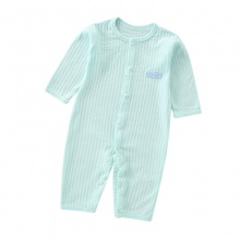 婴儿连体衣夏棉质新款长袖哈衣爬服宝宝婴童衣服九分袖儿童 空调服