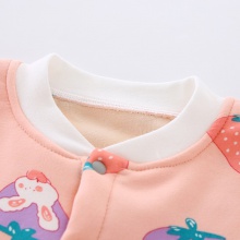 牛奶丝加绒婴儿连体衣秋冬哈衣宝宝服新生儿衣服爬服