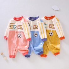 宝宝秋冬连体衣无骨双面加绒新生儿衣服哈衣婴儿爬服童装