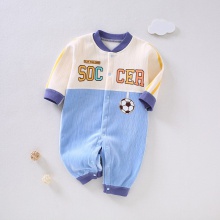 宝宝秋冬连体衣无骨双面加绒新生儿衣服哈衣婴儿爬服童装