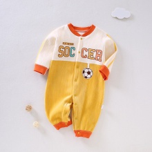 宝宝秋冬连体衣无骨双面加绒新生儿衣服哈衣婴儿爬服童装