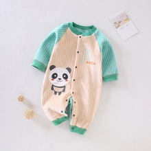宝宝秋冬连体衣无骨双面加绒新生儿衣服哈衣婴儿爬服童装