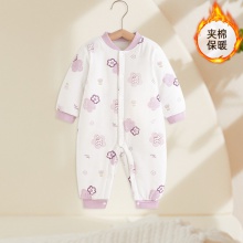 新生婴儿儿衣服春秋冬装宝宝连体衣纯棉保暖睡衣夹薄棉包屁衣哈衣