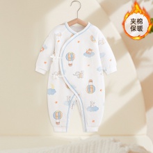 新生婴儿儿衣服春秋冬装宝宝连体衣纯棉保暖睡衣夹薄棉包屁衣哈衣
