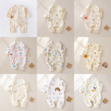 宝宝衣服新生儿连体衣婴儿童装哈衣春夏秋纯棉夏季Aa类爬 服空调服