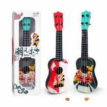 抖音爆款儿童尤克里里玩具吉他国潮风醒狮吉他早教幼儿园乐器玩具