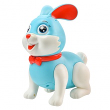 新款抖音电动走路音乐发光跳跳小兔子儿童万向会叫狗狗玩具