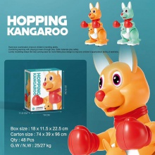 新款抖音电动走路音乐发光跳跳小兔子儿童万向会叫狗狗玩具