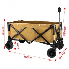 轻便露营推车营地拖车户外折叠小推车钓鱼野营手拉车野餐车桌板