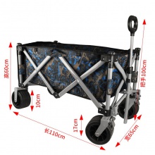 轻便露营推车营地拖车户外折叠小推车钓鱼野营手拉车野餐车桌板