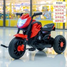 儿童电动摩托车可坐可骑充电三轮车1-5岁男女孩骑行电瓶车玩具车