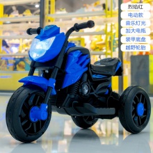 儿童电动摩托车可坐可骑充电三轮车1-5岁男女孩骑行电瓶车玩具车