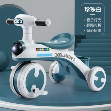 儿童三轮车多功能脚踏车1一6岁宝宝学步车带推把静音轮滑行车