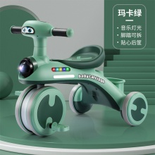 儿童三轮车多功能脚踏车1一6岁宝宝学步车带推把静音轮滑行车