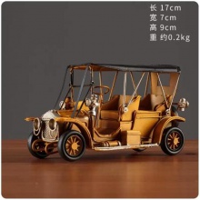 复古怀旧老式汽车老爷车模型摆件家居桌面客厅酒柜装饰品小工艺品