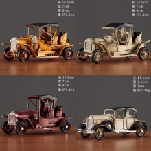 复古怀旧老式汽车老爷车模型摆件家居桌面客厅酒柜装饰品小工艺品