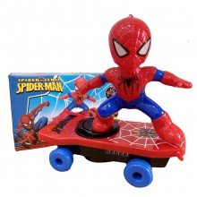 抖音蜘蛛侠玩具特技滑板车360翻滚摔不到的儿童益智玩具
