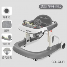 婴儿学步车防o型腿防侧翻可坐可推宝宝儿童U型可调速厂家直供