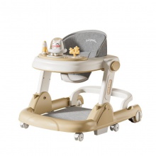 婴儿多功能防侧翻学步车预防O型腿一键折叠手推助步车婴儿学步车