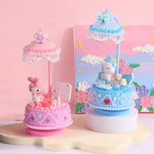 儿童DIY手工制作奶油胶音乐盒小夜灯材料包益智玩具女孩生日礼物