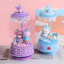 儿童DIY手工制作奶油胶音乐盒小夜灯材料包益智玩具女孩生日礼物